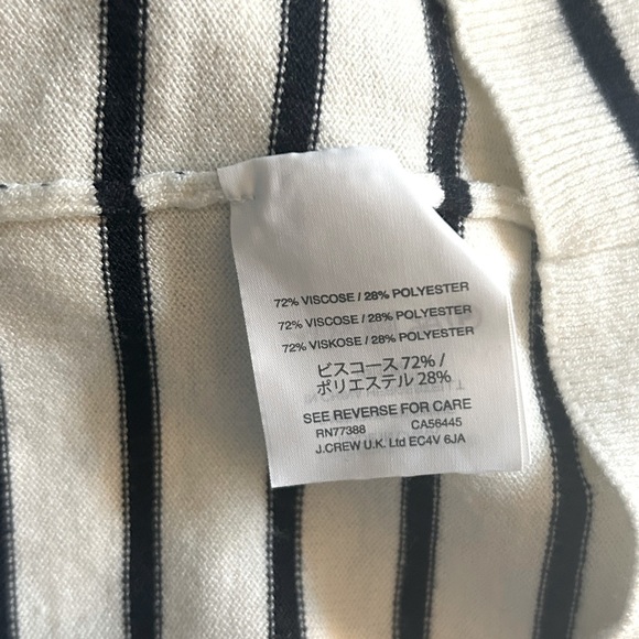 J Crew Striped Off Shoulder Ruffle Striped Top Size Small - Picture 6 of 6